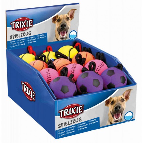 Trixie Köpek İpli Fosforlu Kauçuk Top 6cm 30cm Trixie Köpek İpli Fosforlu Kauçuk Top 6cm 30cm