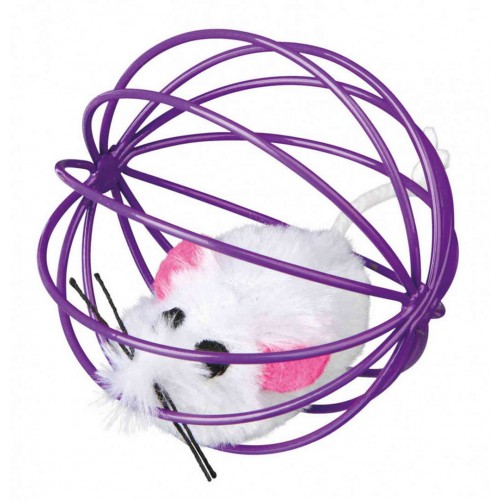 Trixie Kedi Oyuncağı Top İçinde Peluş Fare 6cm Trixie Kedi Oyuncağı Top İçinde Peluş Fare 6cm