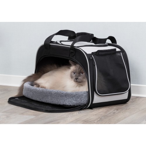 Trixie Kedi Taşıma Çantası ve Yatağı 29x31x49cm Siyah Gri Trixie Kedi Taşıma Çantası ve Yatağı 29x31x49cm Siyah Gri