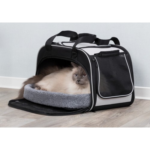 Trixie Kedi Taşıma Çantası ve Yatağı 29x31x49cm Siyah Gri Trixie Kedi Taşıma Çantası ve Yatağı 29x31x49cm Siyah Gri