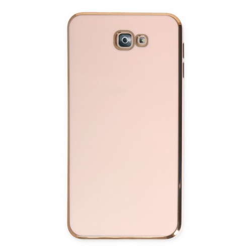 Newface Samsung Galaxy J7 Prime Kılıf Volet Silikon - Pembe