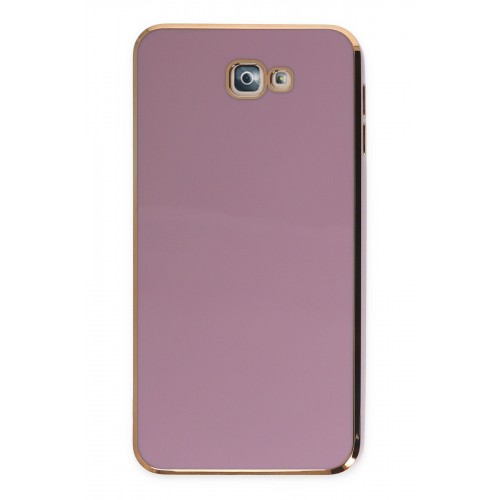 Newface Samsung Galaxy J7 Prime Kılıf Volet Silikon - Mor