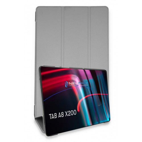Newface Samsung Galaxy X200 Tab A8 10.5 Kılıf Tablet Smart Kılıf - Gri Newface Samsung Galaxy X200 Tab A8 10.5 Kılıf Tablet Smart Kılıf - Gri