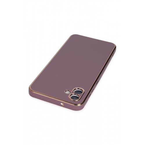 Newface Samsung Galaxy A04 Kılıf Volet Silikon - Mor Newface Samsung Galaxy A04 Kılıf Volet Silikon - Mor
