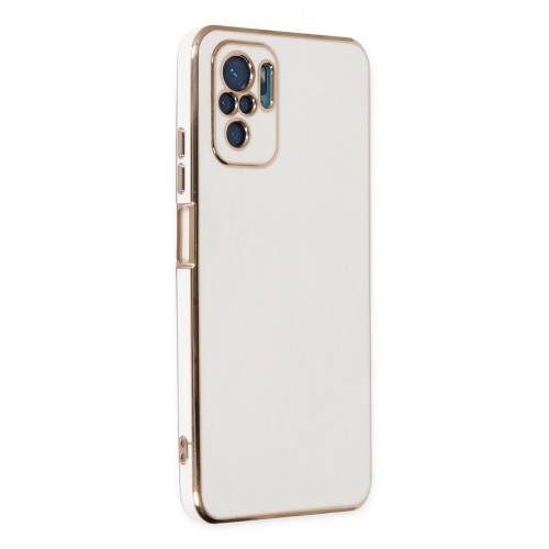 Newface Xiaomi Poco M5s Kılıf Volet Silikon - Beyaz