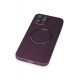Newface iPhone 12 Pro Max Kılıf Jack Magneticsafe Lens Silikon - Mürdüm Newface iPhone 12 Pro Max Kılıf Jack Magneticsafe Lens Silikon - Mürdüm