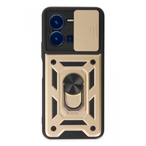 Newface Vivo Y35 Kılıf Pars Lens Yüzüklü Silikon - Gold Newface Vivo Y35 Kılıf Pars Lens Yüzüklü Silikon - Gold