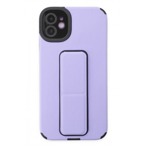 Newface iPhone 11 Kılıf Mega Standlı Silikon - Lila Newface iPhone 11 Kılıf Mega Standlı Silikon - Lila