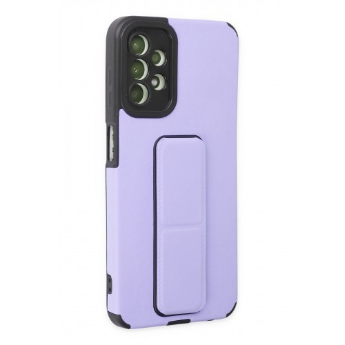 Newface Samsung Galaxy A23 4G Kılıf Mega Standlı Silikon - Lila Newface Samsung Galaxy A23 4G Kılıf Mega Standlı Silikon - Lila