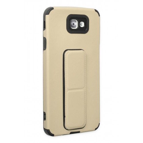 Newface Samsung Galaxy J7 Prime Kılıf Mega Standlı Silikon - Gold Newface Samsung Galaxy J7 Prime Kılıf Mega Standlı Silikon - Gold