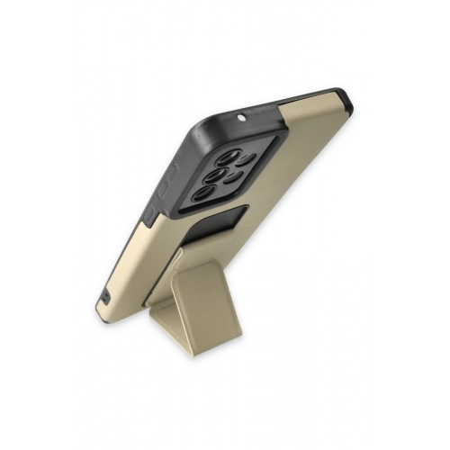 Newface Samsung Galaxy A32 Kılıf Mega Standlı Silikon - Gold Newface Samsung Galaxy A32 Kılıf Mega Standlı Silikon - Gold