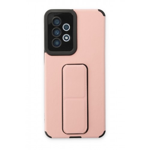 Newface Samsung Galaxy A32 Kılıf Mega Standlı Silikon - Pudra Newface Samsung Galaxy A32 Kılıf Mega Standlı Silikon - Pudra