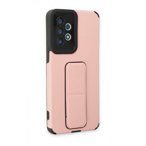 Newface Samsung Galaxy A32 Kılıf Mega Standlı Silikon - Pudra Newface Samsung Galaxy A32 Kılıf Mega Standlı Silikon - Pudra