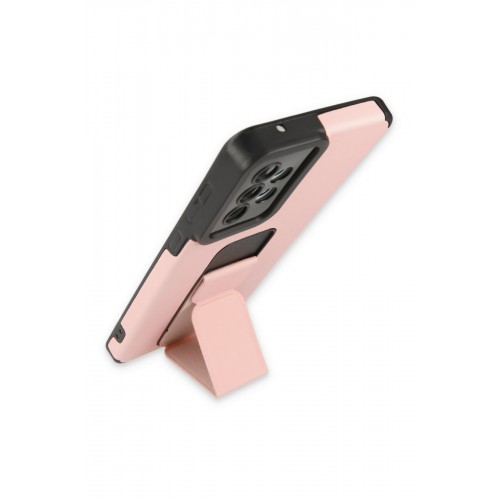 Newface Samsung Galaxy A32 Kılıf Mega Standlı Silikon - Pudra Newface Samsung Galaxy A32 Kılıf Mega Standlı Silikon - Pudra