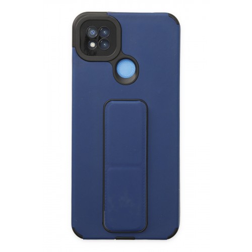 Newface Xiaomi Redmi 9C Kılıf Mega Standlı Silikon - Mavi Newface Xiaomi Redmi 9C Kılıf Mega Standlı Silikon - Mavi