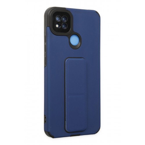 Newface Xiaomi Redmi 9C Kılıf Mega Standlı Silikon - Mavi Newface Xiaomi Redmi 9C Kılıf Mega Standlı Silikon - Mavi