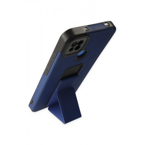 Newface Xiaomi Redmi 9C Kılıf Mega Standlı Silikon - Mavi Newface Xiaomi Redmi 9C Kılıf Mega Standlı Silikon - Mavi