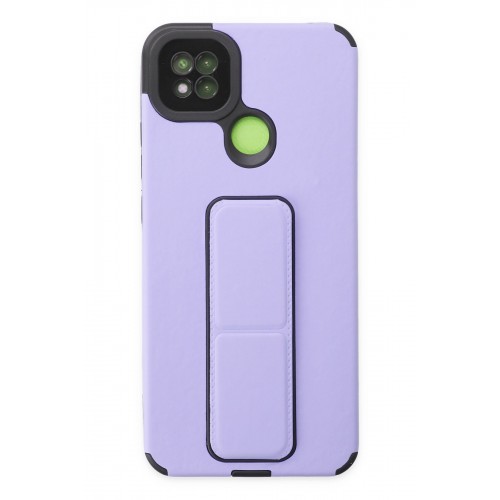 Newface Xiaomi Redmi 9C Kılıf Mega Standlı Silikon - Lila Newface Xiaomi Redmi 9C Kılıf Mega Standlı Silikon - Lila