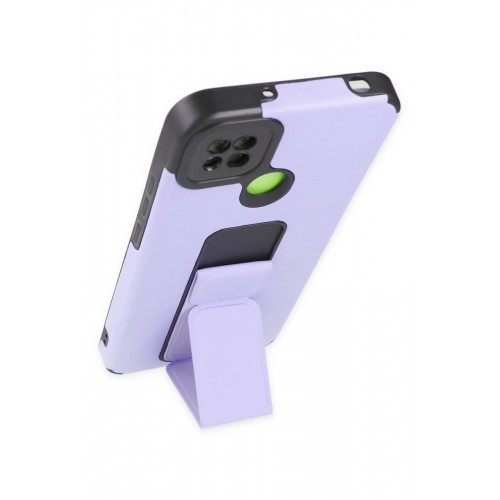 Newface Xiaomi Redmi 9C Kılıf Mega Standlı Silikon - Lila Newface Xiaomi Redmi 9C Kılıf Mega Standlı Silikon - Lila