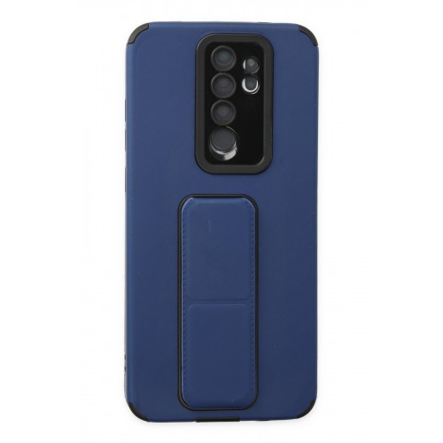 Newface Xiaomi Redmi Note 8 Pro Kılıf Mega Standlı Silikon - Mavi Newface Xiaomi Redmi Note 8 Pro Kılıf Mega Standlı Silikon - Mavi