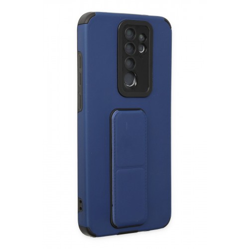 Newface Xiaomi Redmi Note 8 Pro Kılıf Mega Standlı Silikon - Mavi Newface Xiaomi Redmi Note 8 Pro Kılıf Mega Standlı Silikon - Mavi
