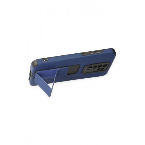 Newface Xiaomi Redmi Note 8 Pro Kılıf Mega Standlı Silikon - Mavi Newface Xiaomi Redmi Note 8 Pro Kılıf Mega Standlı Silikon - Mavi
