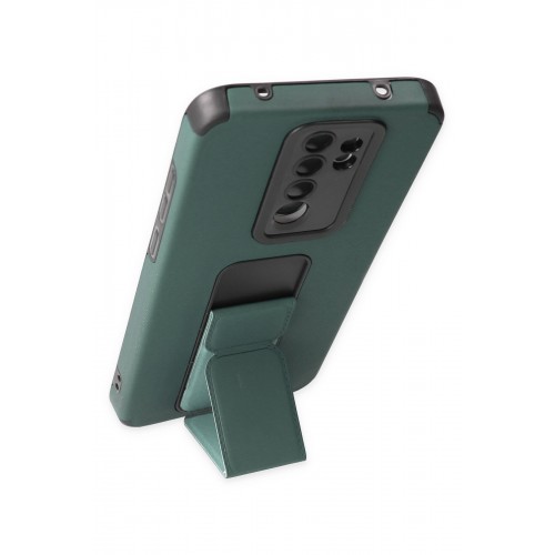Newface Xiaomi Redmi Note 8 Pro Kılıf Mega Standlı Silikon - Yeşil Newface Xiaomi Redmi Note 8 Pro Kılıf Mega Standlı Silikon - Yeşil