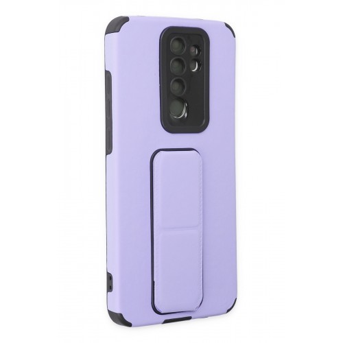 Newface Xiaomi Redmi Note 8 Pro Kılıf Mega Standlı Silikon - Lila Newface Xiaomi Redmi Note 8 Pro Kılıf Mega Standlı Silikon - Lila
