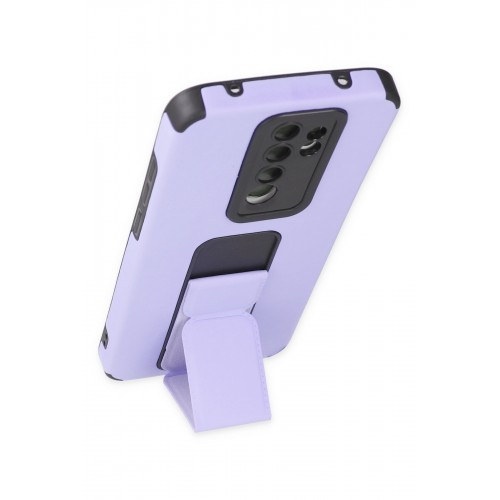 Newface Xiaomi Redmi Note 8 Pro Kılıf Mega Standlı Silikon - Lila Newface Xiaomi Redmi Note 8 Pro Kılıf Mega Standlı Silikon - Lila