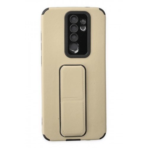 Newface Xiaomi Redmi Note 8 Pro Kılıf Mega Standlı Silikon - Gold Newface Xiaomi Redmi Note 8 Pro Kılıf Mega Standlı Silikon - Gold