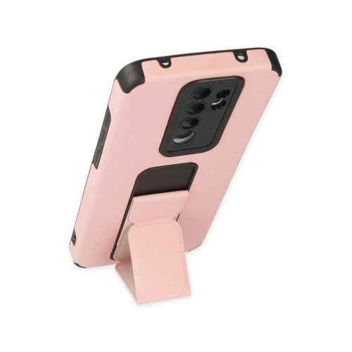 Newface Xiaomi Redmi Note 8 Pro Kılıf Mega Standlı Silikon - Pudra Newface Xiaomi Redmi Note 8 Pro Kılıf Mega Standlı Silikon - Pudra