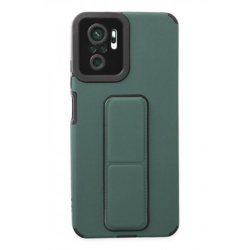 Newface Xiaomi Redmi Note 10S Kılıf Mega Standlı Silikon - Yeşil Newface Xiaomi Redmi Note 10S Kılıf Mega Standlı Silikon - Yeşil