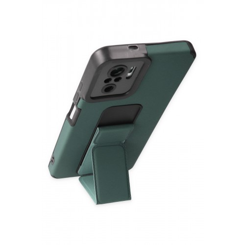 Newface Xiaomi Redmi Note 10S Kılıf Mega Standlı Silikon - Yeşil Newface Xiaomi Redmi Note 10S Kılıf Mega Standlı Silikon - Yeşil