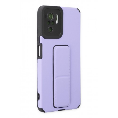 Newface Xiaomi Redmi Note 10S Kılıf Mega Standlı Silikon - Lila Newface Xiaomi Redmi Note 10S Kılıf Mega Standlı Silikon - Lila