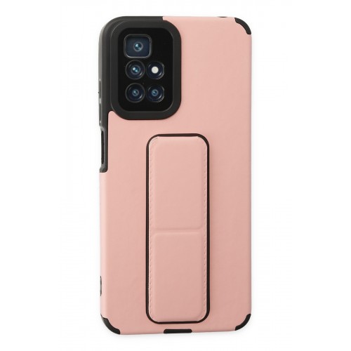 Newface Xiaomi Redmi 10 Kılıf Mega Standlı Silikon - Pudra Newface Xiaomi Redmi 10 Kılıf Mega Standlı Silikon - Pudra