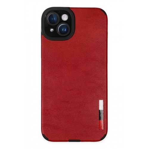 Newface iPhone 14 Kılıf Loop Deri Silikon - Kırmızı Newface iPhone 14 Kılıf Loop Deri Silikon - Kırmızı