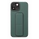 Newface iPhone 14 Kılıf Mega Standlı Silikon - Yeşil