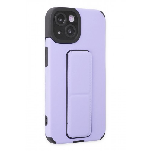 Newface iPhone 14 Kılıf Mega Standlı Silikon - Lila Newface iPhone 14 Kılıf Mega Standlı Silikon - Lila