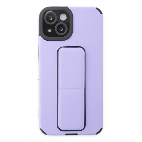 Newface iPhone 14 Kılıf Mega Standlı Silikon - Lila Newface iPhone 14 Kılıf Mega Standlı Silikon - Lila