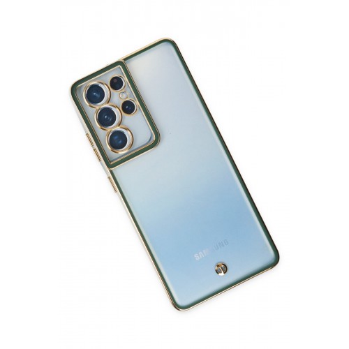 Newface Samsung Galaxy S21 Ultra Kılıf Liva Lens Silikon - Yeşil Newface Samsung Galaxy S21 Ultra Kılıf Liva Lens Silikon - Yeşil