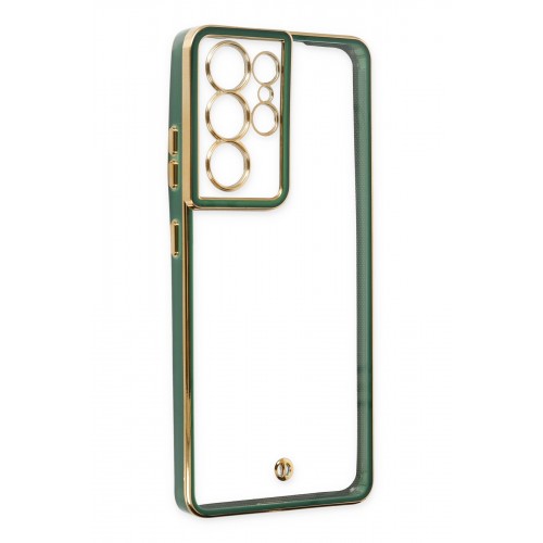 Newface Samsung Galaxy S21 Ultra Kılıf Liva Lens Silikon - Yeşil Newface Samsung Galaxy S21 Ultra Kılıf Liva Lens Silikon - Yeşil