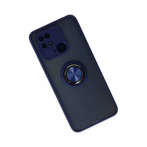 Newface Xiaomi Poco C40 Kılıf Montreal Yüzüklü Silikon Kapak - Lacivert Newface Xiaomi Poco C40 Kılıf Montreal Yüzüklü Silikon Kapak - Lacivert