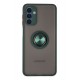 Newface Samsung Galaxy A04S Kılıf Montreal Yüzüklü Silikon Kapak - Yeşil