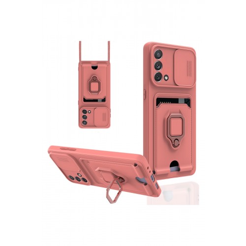 Newface Oppo A74 4G Kılıf Zuma Kartvizitli Yüzüklü Silikon - Pembe Newface Oppo A74 4G Kılıf Zuma Kartvizitli Yüzüklü Silikon - Pembe