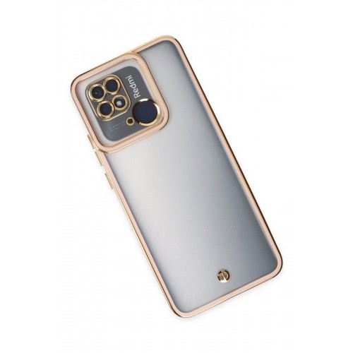 Newface Xiaomi Poco C40 Kılıf Liva Lens Silikon - Pudra Newface Xiaomi Poco C40 Kılıf Liva Lens Silikon - Pudra
