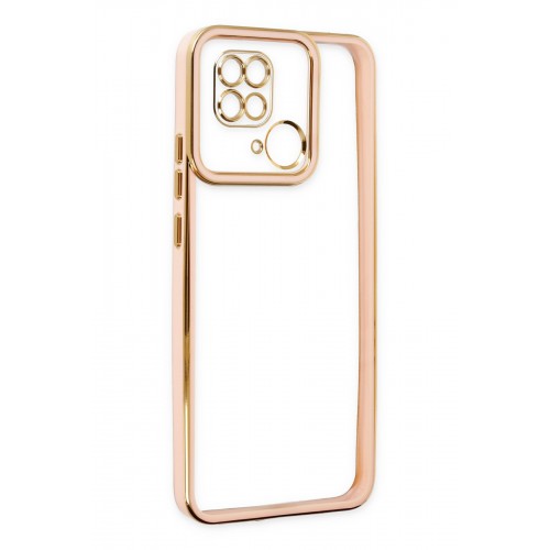 Newface Xiaomi Poco C40 Kılıf Liva Lens Silikon - Pudra Newface Xiaomi Poco C40 Kılıf Liva Lens Silikon - Pudra