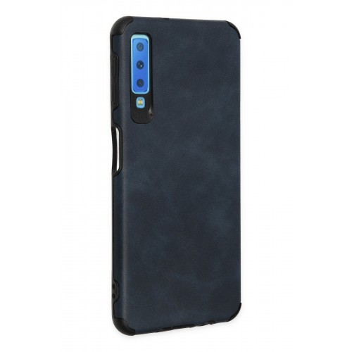 Newface Samsung Galaxy A7 2018 Kılıf Loop Deri Silikon - Lacivert Newface Samsung Galaxy A7 2018 Kılıf Loop Deri Silikon - Lacivert