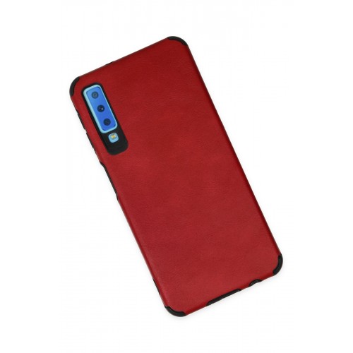 Newface Samsung Galaxy A7 2018 Kılıf Loop Deri Silikon - Kırmızı Newface Samsung Galaxy A7 2018 Kılıf Loop Deri Silikon - Kırmızı