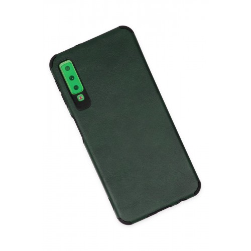 Newface Samsung Galaxy A7 2018 Kılıf Loop Deri Silikon - Yeşil Newface Samsung Galaxy A7 2018 Kılıf Loop Deri Silikon - Yeşil