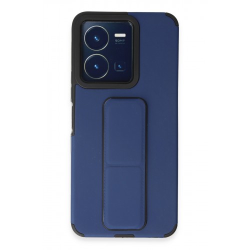 Newface Vivo Y35 Kılıf Mega Standlı Silikon - Mavi Newface Vivo Y35 Kılıf Mega Standlı Silikon - Mavi